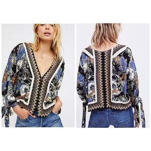 FREE People Catch Me If You Can boho top S